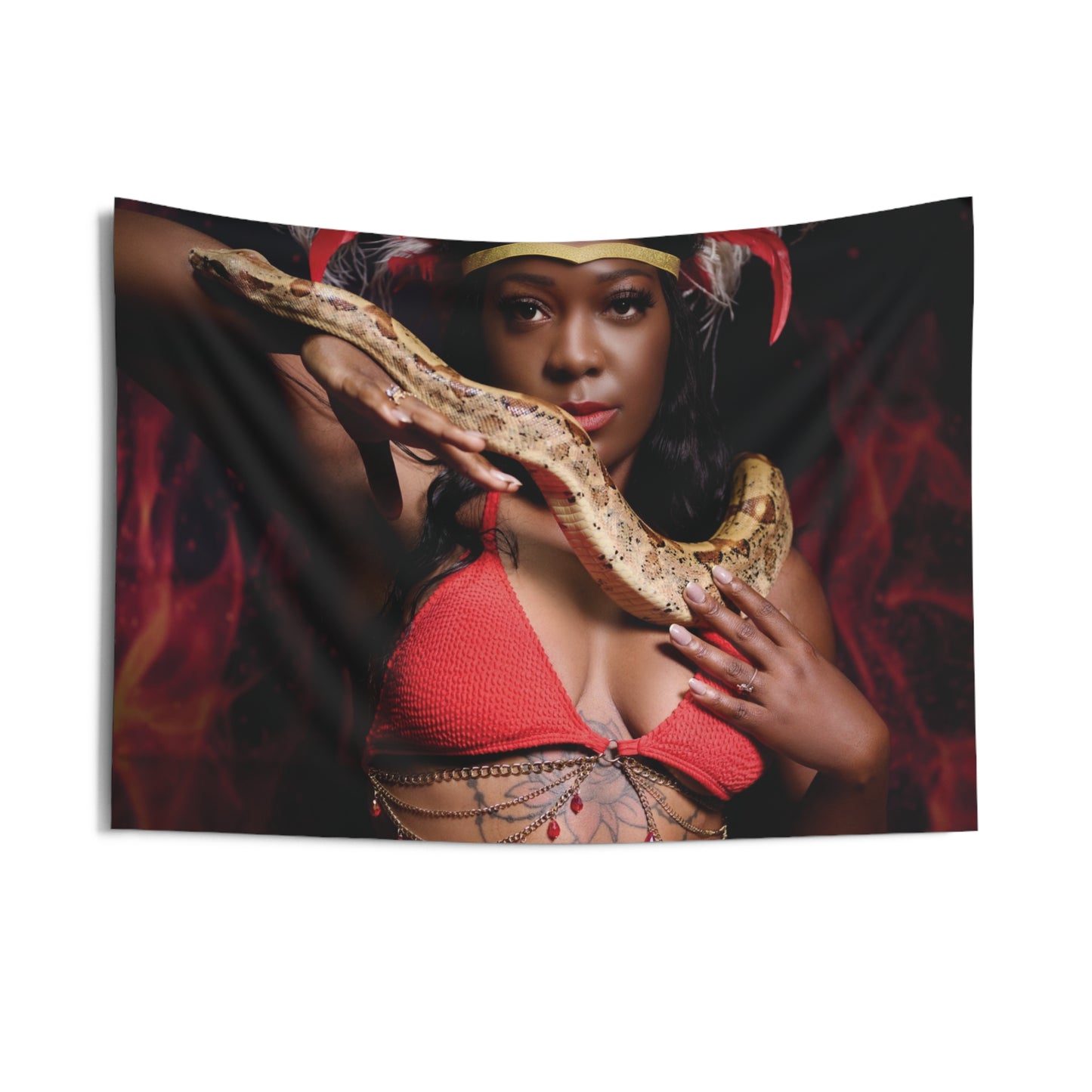 The Fiery Snake Indoor Wall Tapestries