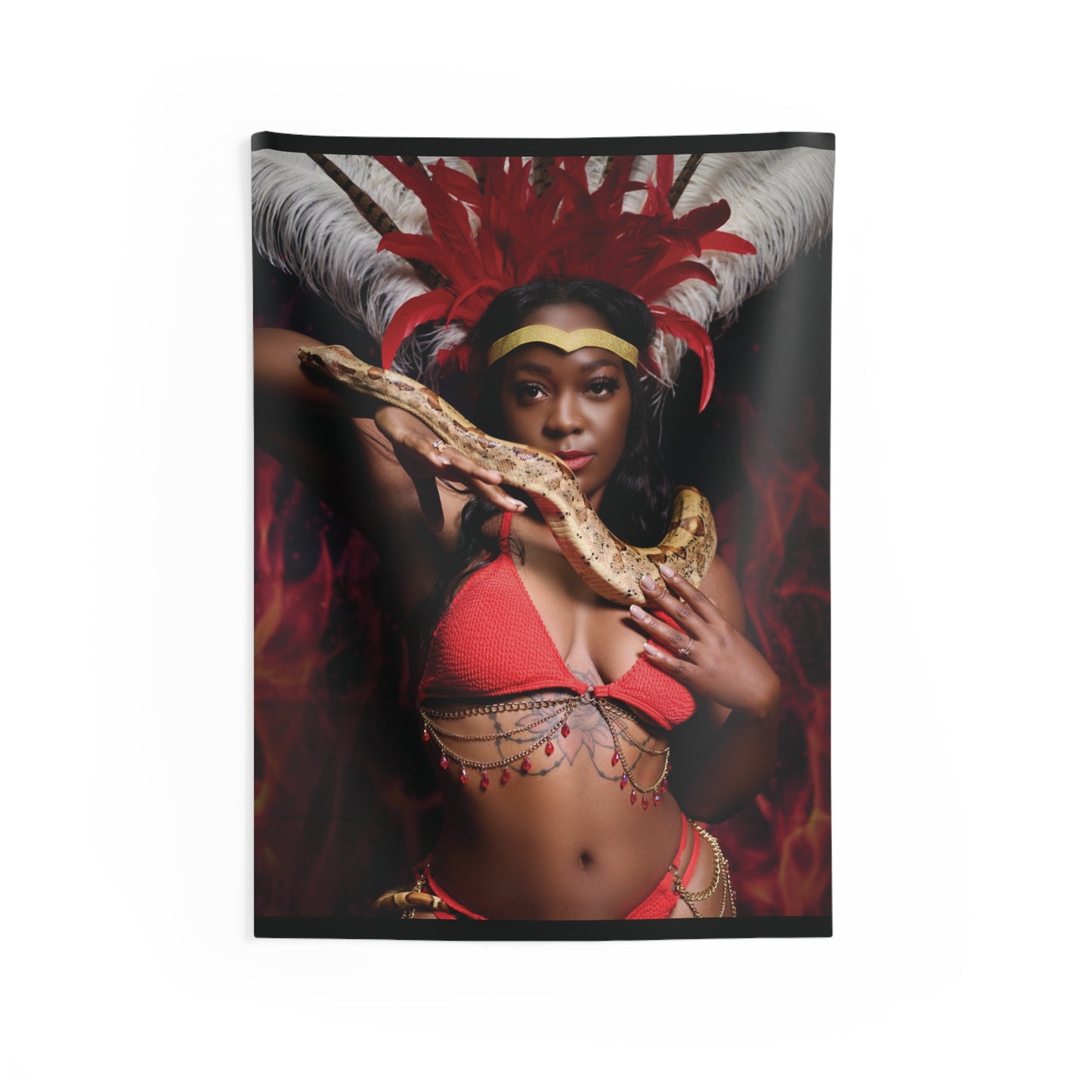 The Fiery Snake Indoor Wall Tapestries