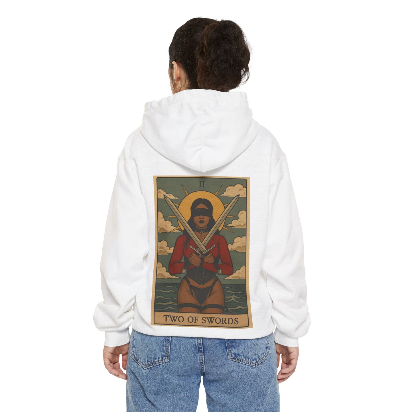 The hooded two of swords