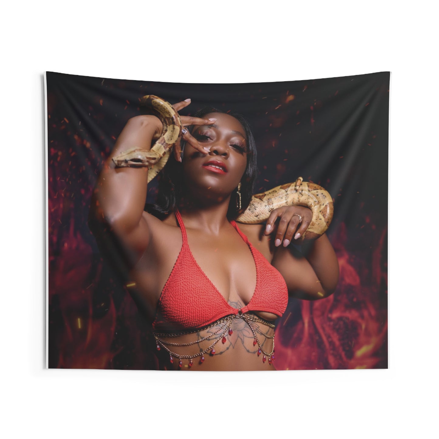 The Fiery Snake Indoor Wall Tapestries