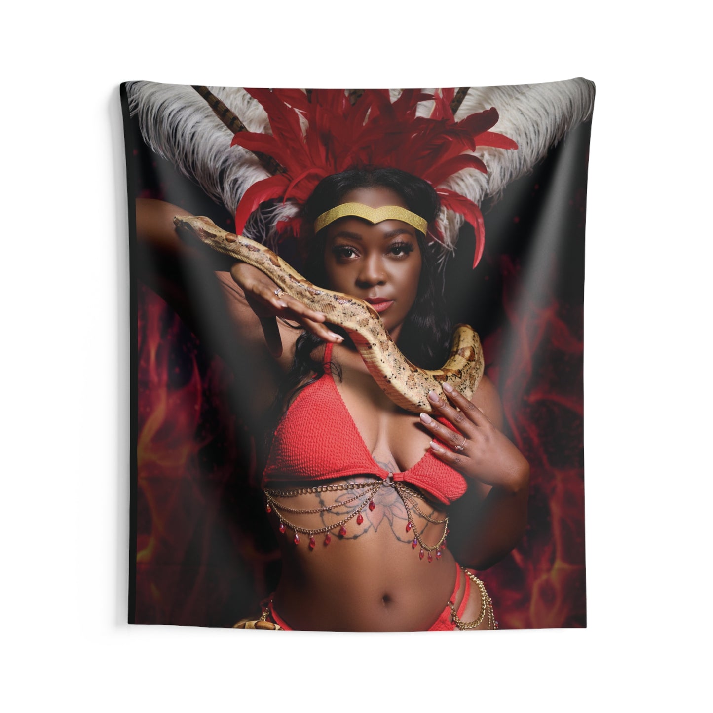 The Fiery Snake Indoor Wall Tapestries